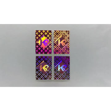 Custom design digital print removable packaging labels security 3D hologram sticker